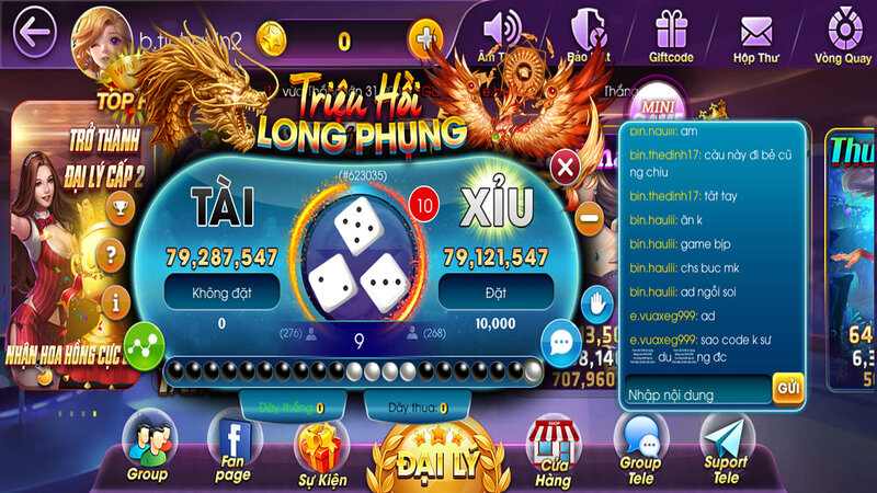 Giao diện game tài xỉu bắt mắt tại sunwin plus