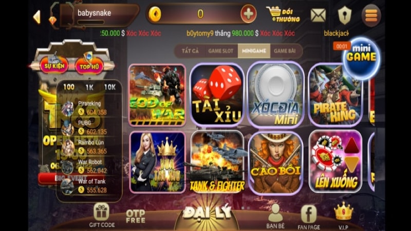 Tin68 me - Cổng game đổi thưởng hấp dẫn mới được ra mắt 2 Những tựa game có tại tin68 me