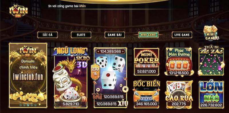 Mini game siêu hot tại Iwin