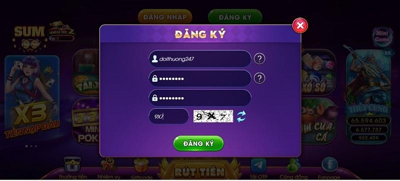 Đăng ký Sum99 club cũng diễn ra rất đơn giản, nhanh chóng